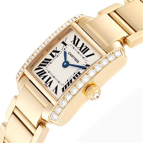 silver and gold cartier watch|cartier 18k gold ladies watches.